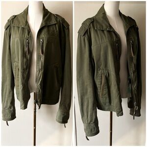 Diesel Vintage Space Travellers Green Military Bomber Tech Cargo Tactical Jacket